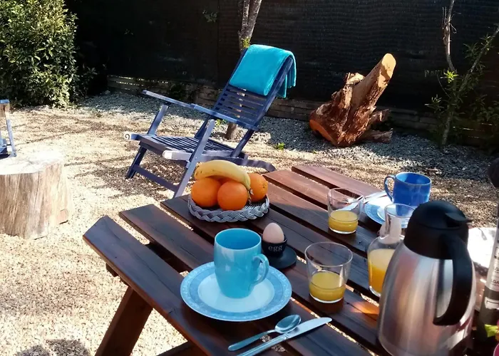 Roulotte Insolite Avec Bain Nordique Prive A La Fleche - Fr-1-410-485 Semesterbostad